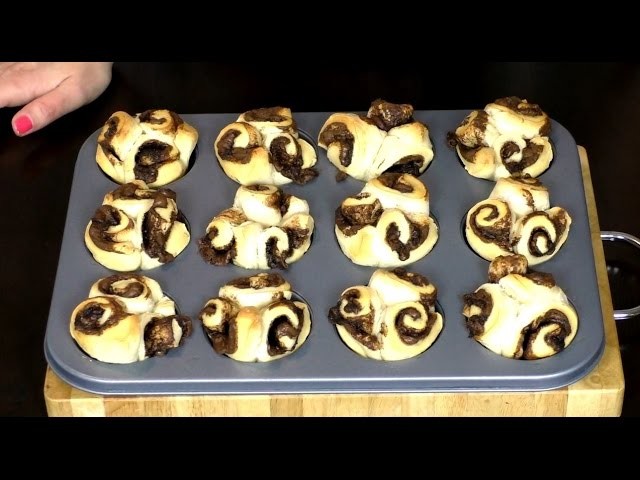 Nutella Muffins 2 Zutaten. How to make Nutella Swirl Cakes. Baking Tutorial | deutsch