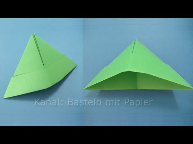 Papierhut falten - Hut basteln mit Papier