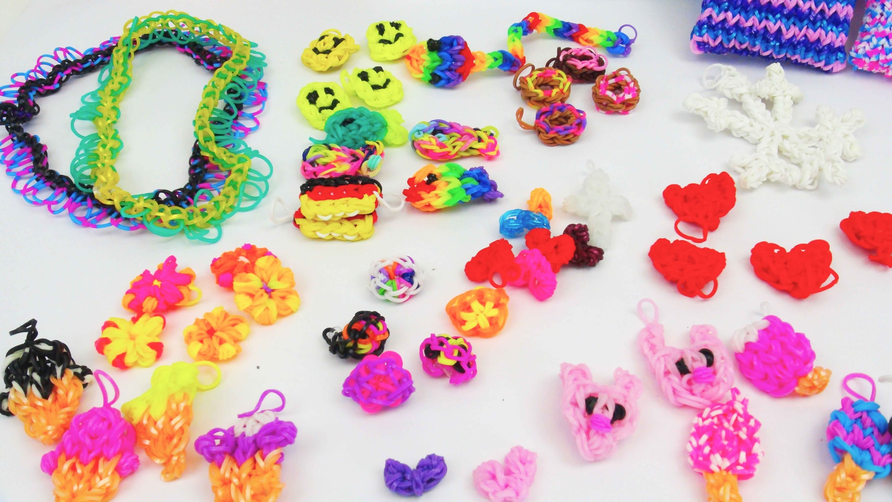 Rainbow Loom Charms. Anhänger Übersichtsvideo. All of my Rainbow Loom Charms | deutsch