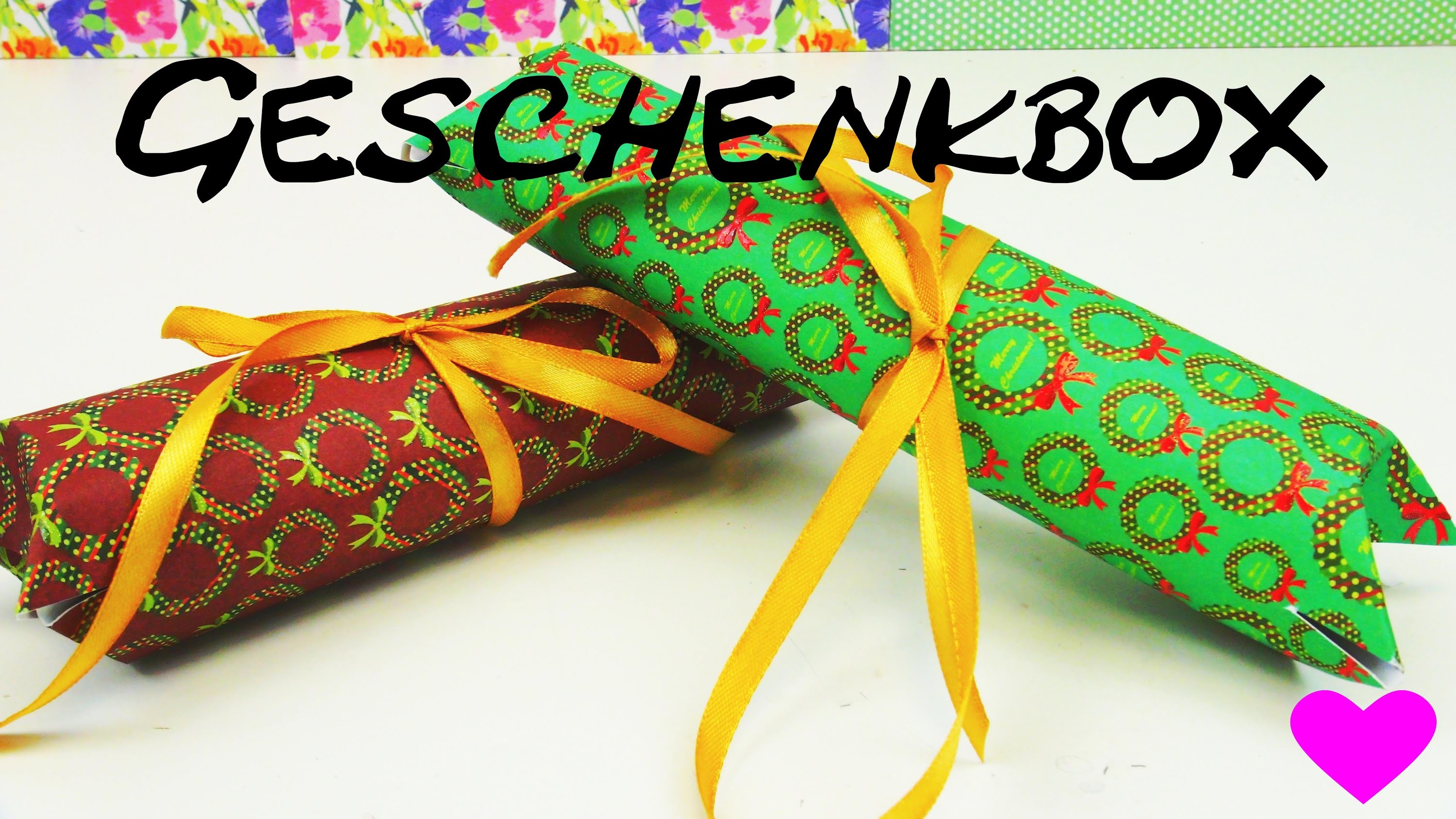 Weihnachts - Geschenkbox basteln DIY  Advent Geschenkidee Anleitung | deutsch