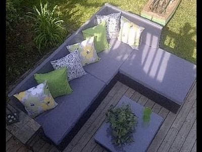 Wie man eine Palette Sofa für den Garten bauen