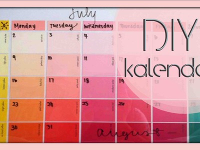 DIY I Kalender, organisation ist alles
