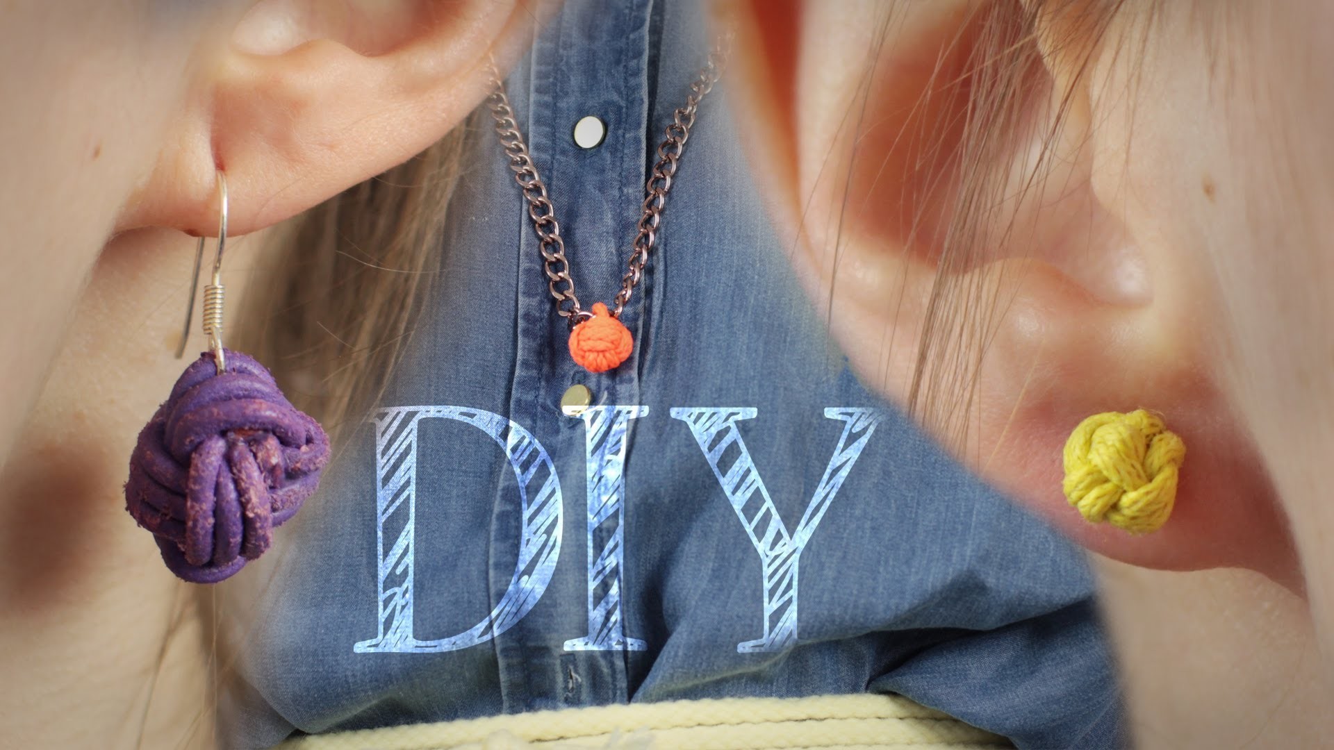 DIY Ohrringe, Schlüssel- und Kettenanhänger zum Knoten - Muttertag
