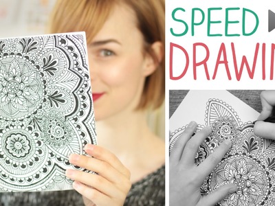 DIY Speed Drawing Mandala.Zentangle - Notizbuch selbst machen -  alive4fashion