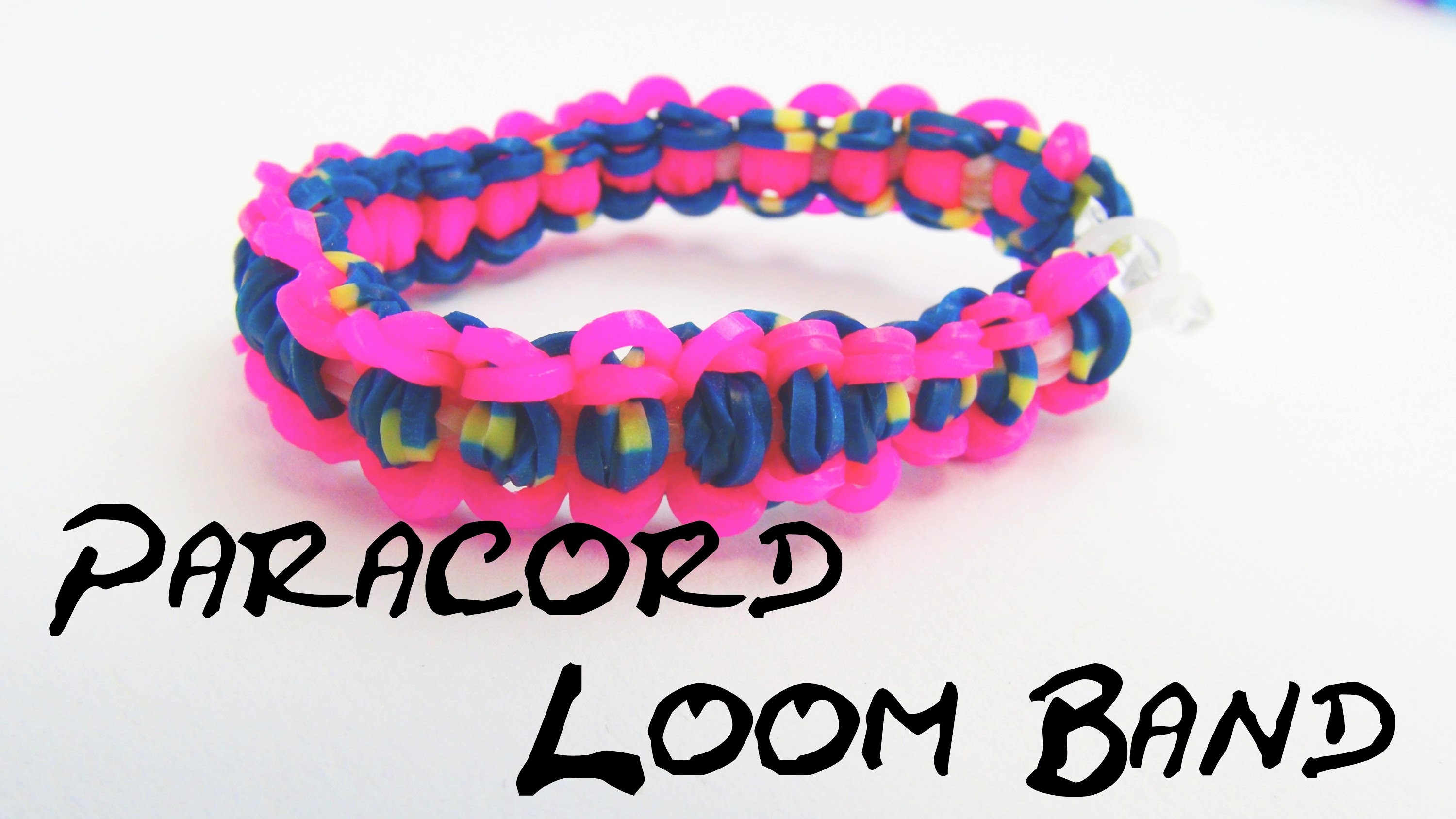 Rainbow Loom Paracord Bracelet. Armband Anleitung mit GABEL Tutorial | deutsch
