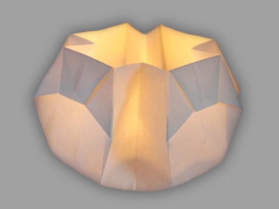 Origami Laterne: Schale fürs Teelicht - Faltanleitung (Live erklärt)