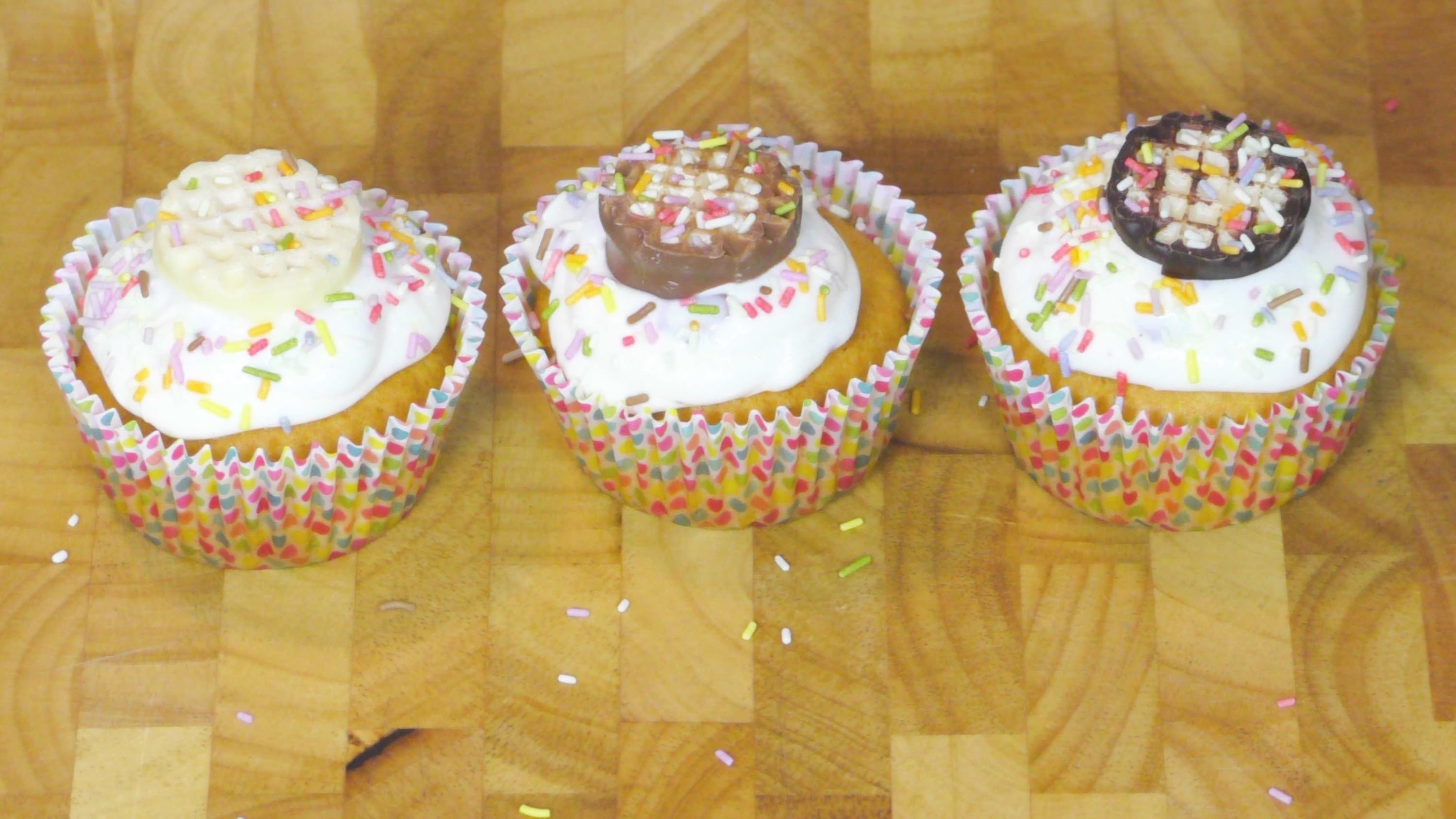 Schokokuss Cupcakes. Geburtstag Party Karneval.  Muffins Back Tutorial Anleitung | deutsch