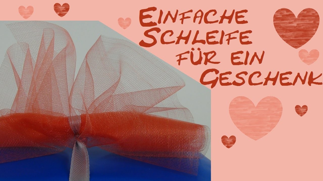 Geschenkschleife DIY. schleife für Geschenke basteln Anleitung (einfach) | deutsch