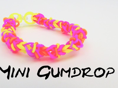 Gumdrop Bracelet. Mini Gumdrop Rainbow Loom Band Armband DIY mit GABEL | deutsch