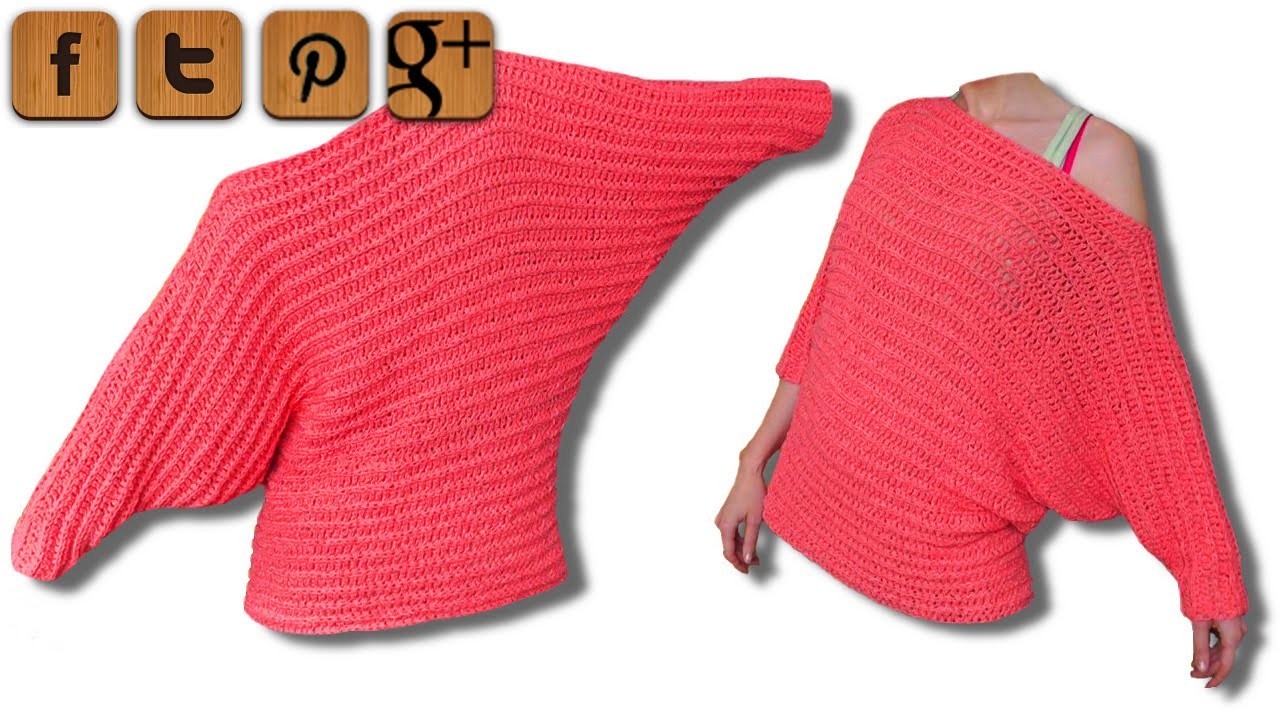 Valentine Pullover Linkshänder Häkelanleitung - © Woolpedia