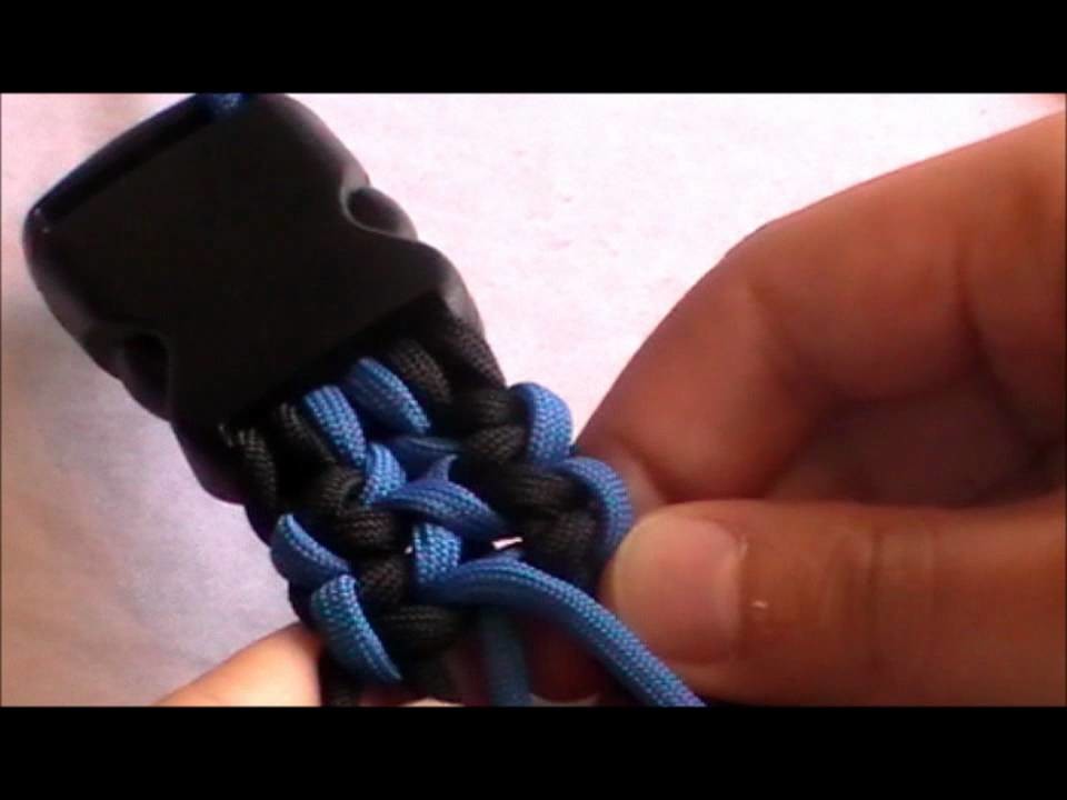 How To: Wide bracelet 2 color (Hundehalsband)