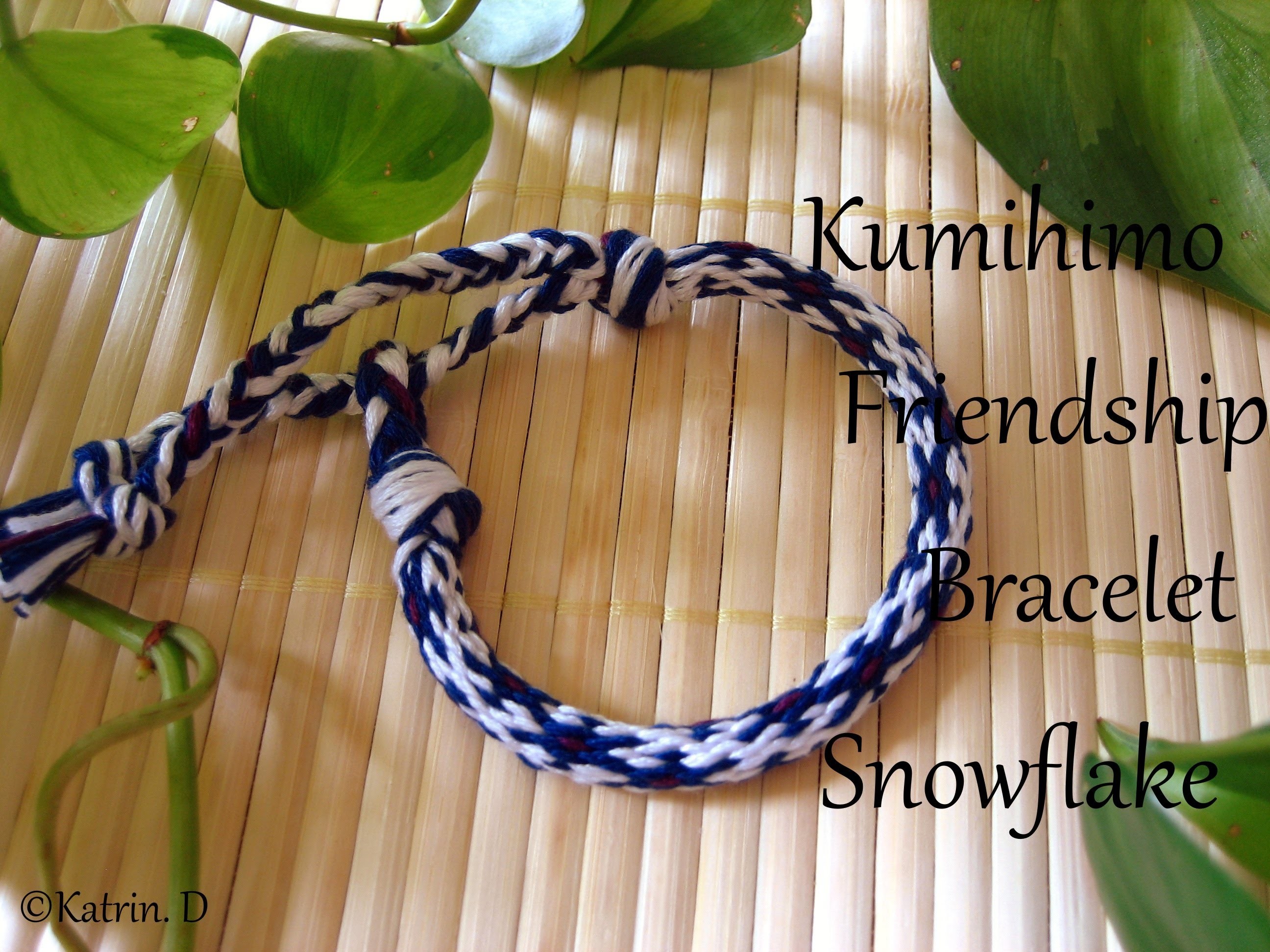 Kumihimo Friendship Bracelet Snowflake