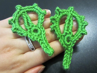 Blatt häkeln - einfach und schnell - passend zu Blumen