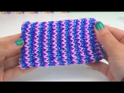 Loom Bands Handyhülle Smartphone-Hülle mit Loom bandz selber machen Anleitung Rainbow Loom Handy