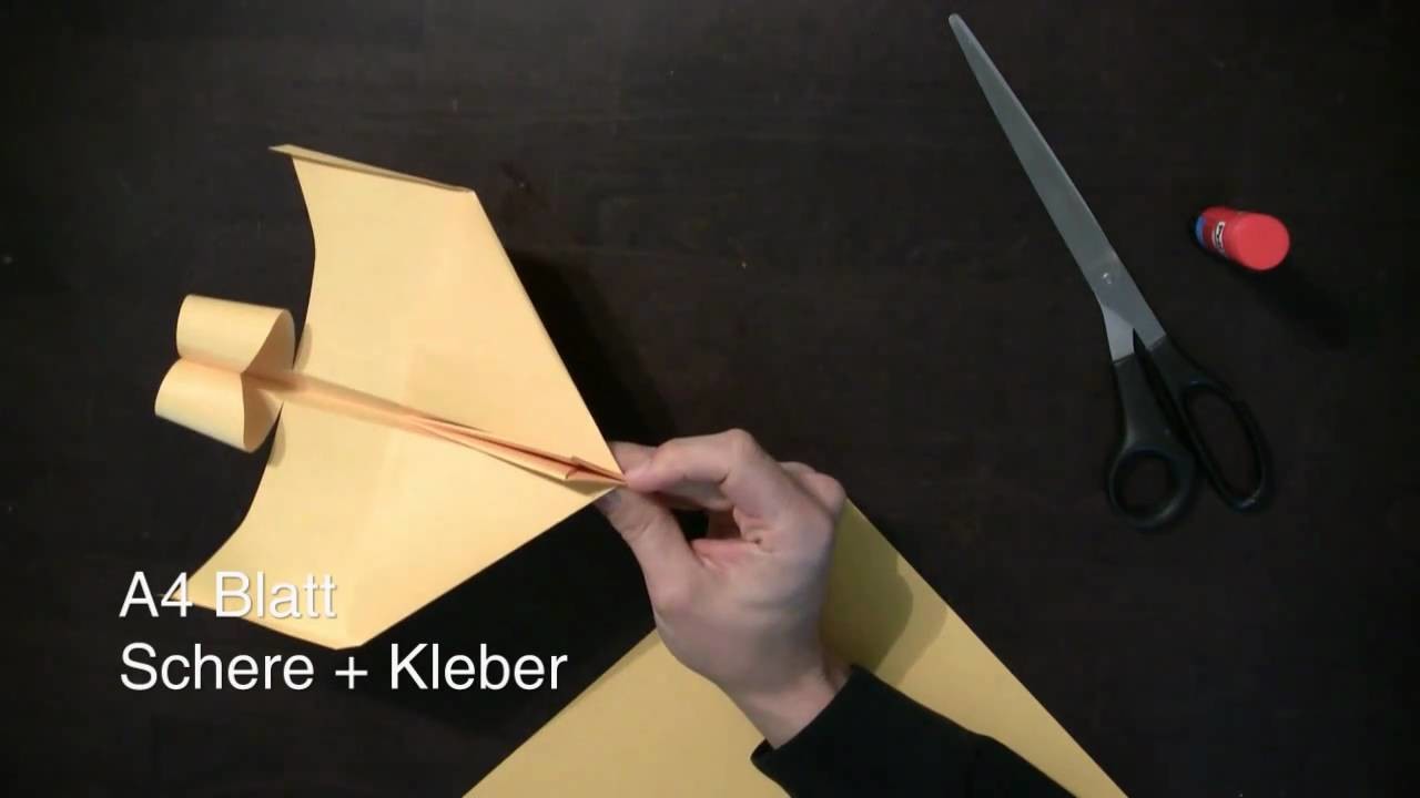 Papierflieger Bauanleitung - Anleitung um einen super Flieger zu falten
