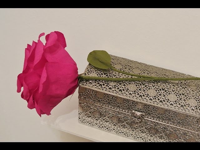 Crepe Paper Roses - Krepp Papier Rosen