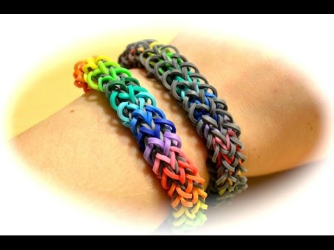 Rainbow Loom Regenbogen Armband (deutsche Anleitung)