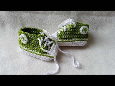 Babyschuhe häkeln – Turnschuhe – Sneakers - Teil 3 - Lasche by BerlinCrochet