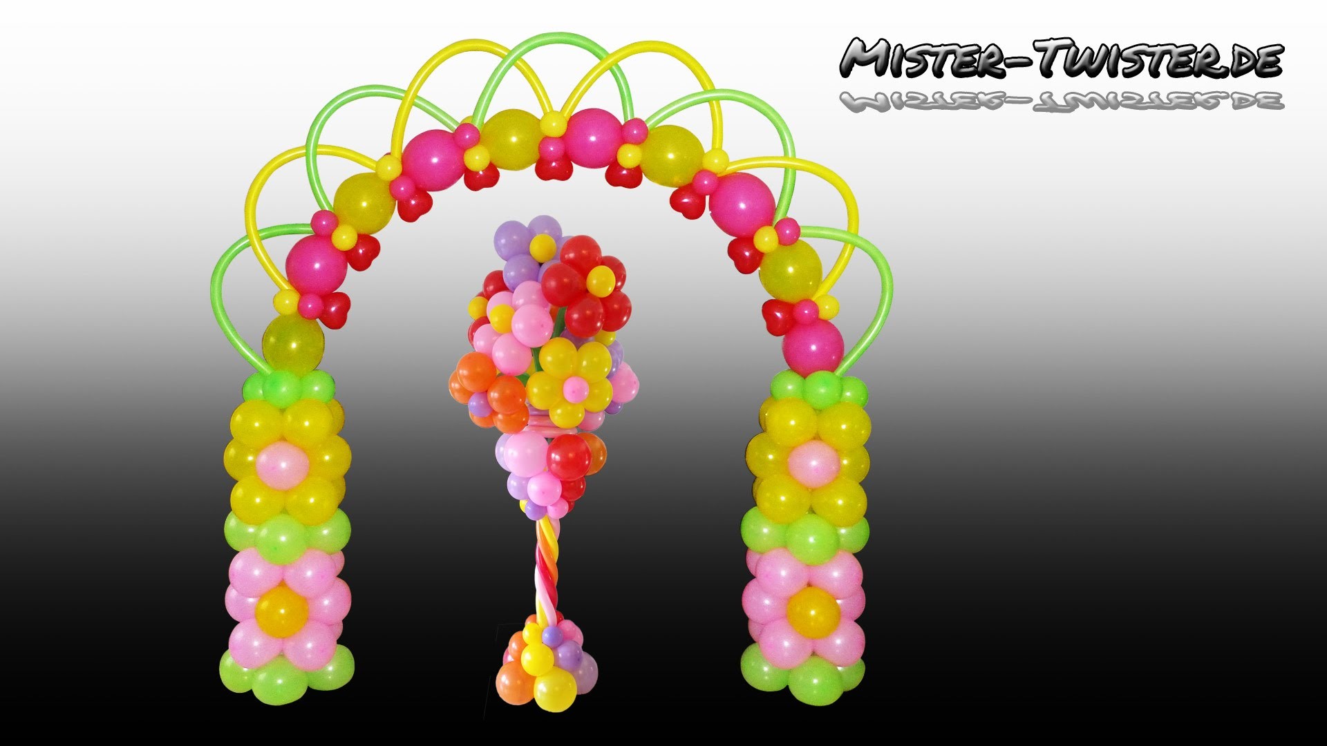 Balloon Flower Arch, Birthday, Decoration, Ballon Blume, Blumenbogen, Ballonbogen, Dekoration