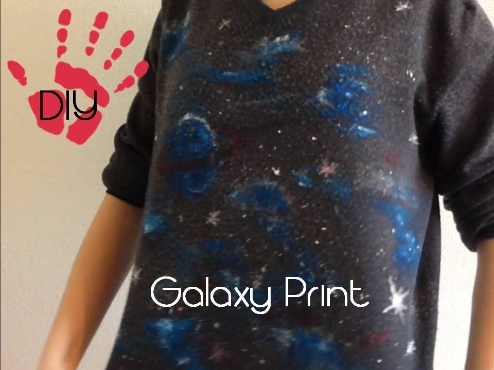 DIY Galaxy Print- Aus alt mach neu