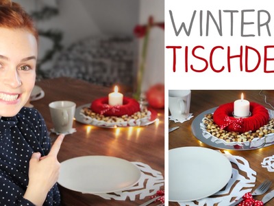 DIY TISCHDEKO Winter Weihnachten - Kerzenkranz, Filz Tischsets - alive4fashion