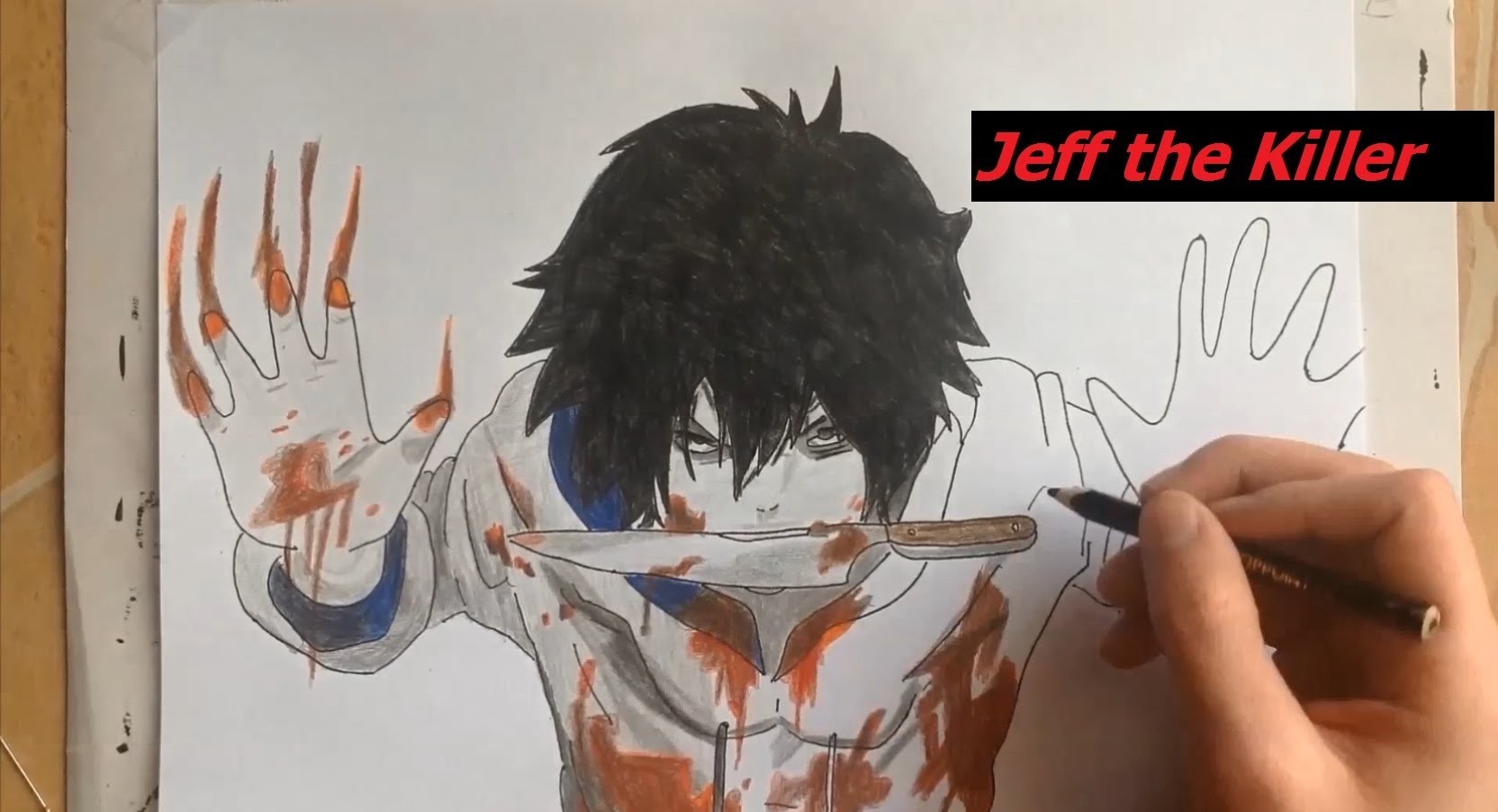 Drawing Jeff the Killer