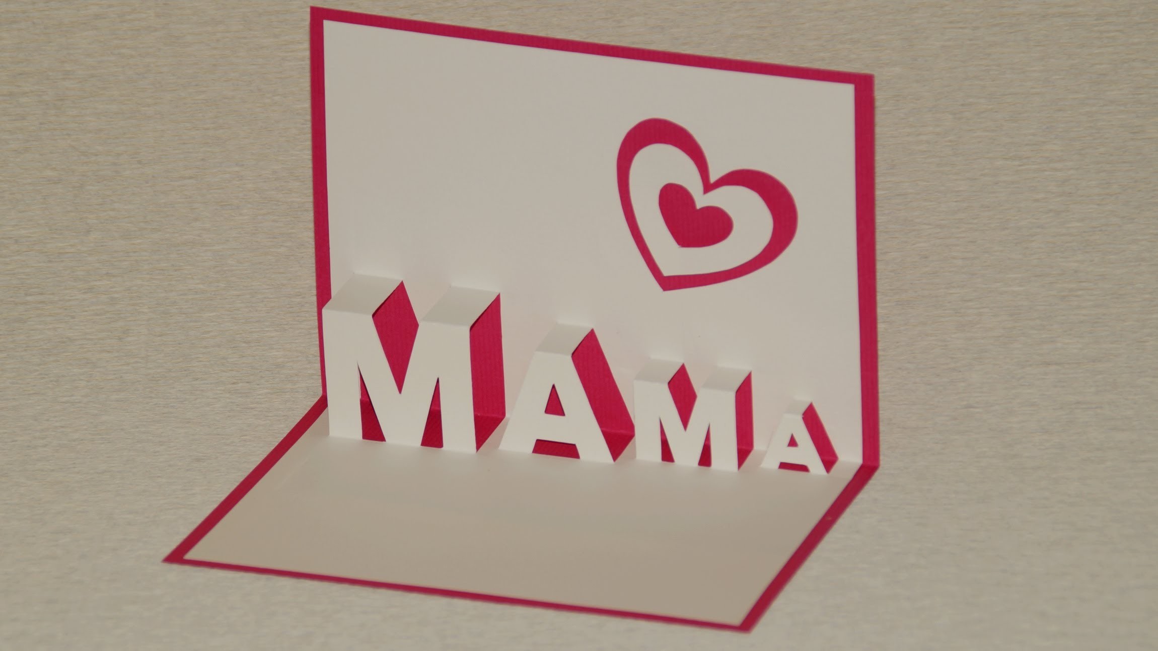 Muttertagsgeschenke basteln: Pop Up Cards zum Muttertag selber basteln