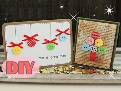 Weihnachtskarten selber basteln #4 - Weihnachtskugeln - Christmas Card DIY