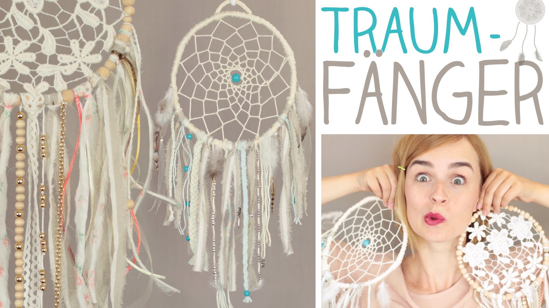DIY 2 Traumfänger Ideen ganz einfach, Dreamcatcher weben