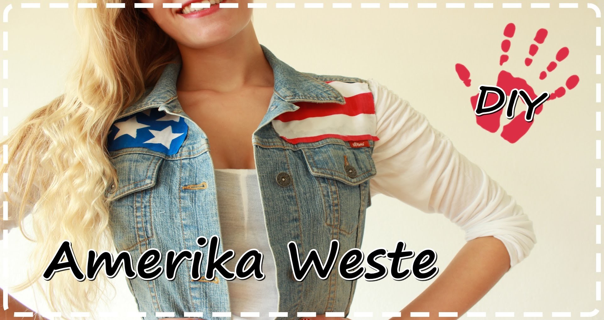 DIY- Amerika Weste | American Flag Vest