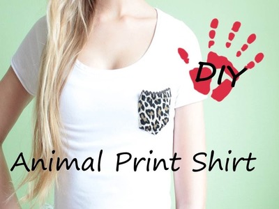 DIY- Animal Print Shirt - Aus alt mach neu!