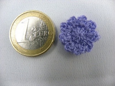 Häkeln - Blume XXS aus Madeira Stickgarn "Lana"