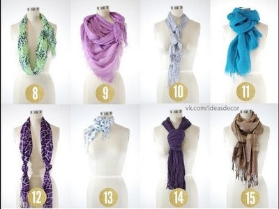 8 Möglichkeiten einen Schal zu binden