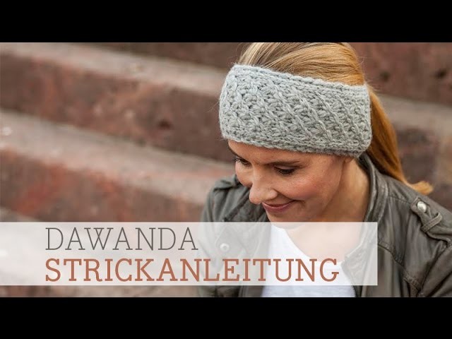 DaWanda Strickanleitung: Stirnband im Dornröschenmuster