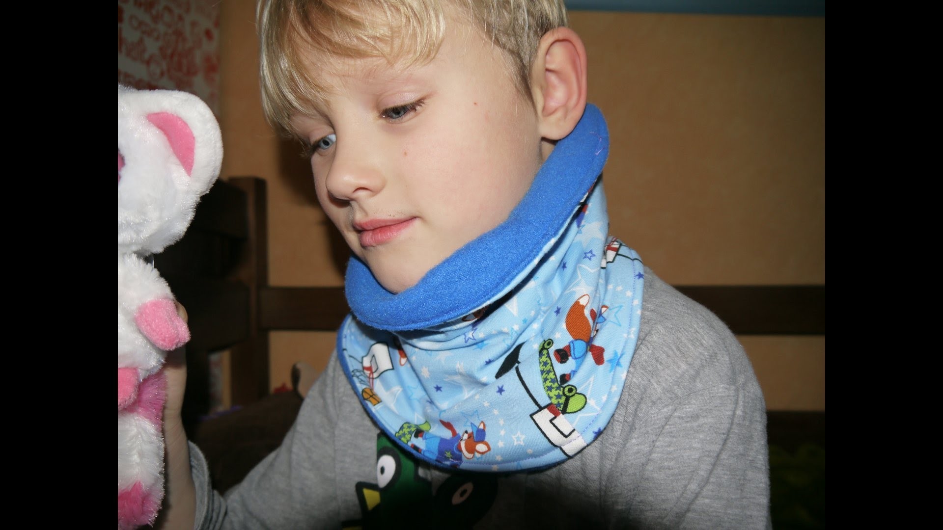 DIY Halssocke nähen - Nähen für Anfänger - mit Schnittmuster Ideen Kinderkleidung Winter