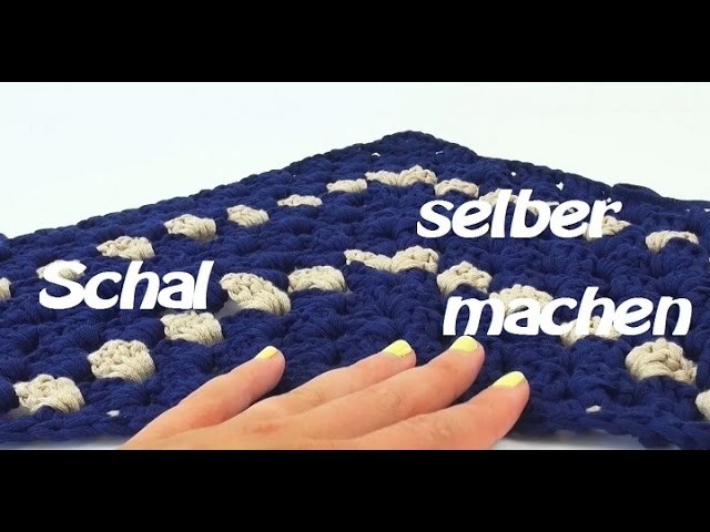 Schal häckeln Dreieckstuch - DIY Schal für Übergangszeit