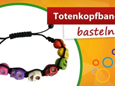 Totenkopf Armband basteln | trendmarkt24 - Schmuck basteln