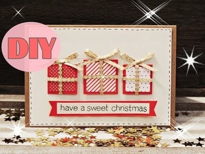 Weihnachtskarten selber basteln #5 - Weihnachtsgeschenke - Christmas Card DIY