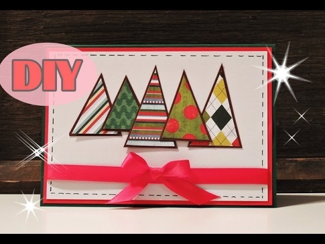 Weihnachtskarten selber basteln #2 - Weihnachtsbaum - Christmas Card DIY