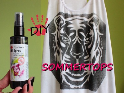 DIY- lockeres Sommertop mit Muster. Fashion Spray Part 1