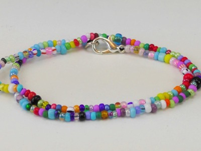 Perlenarmband DIY. Pearl Bracelet Armband aus Perlen selber machen. Perlen Ideen | deutsch
