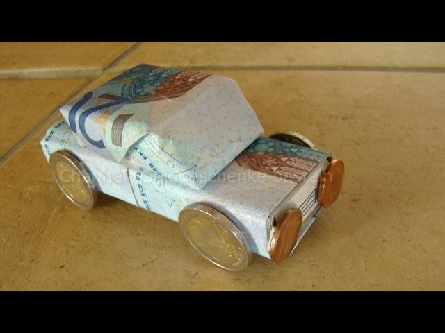 Geldgeschenke basteln: Auto z.B. zum Geburtstag & Führerschein