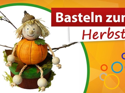 ♥ Basteln zum Herbst ♥  Kürbismännchen selber machen - trendmarkt24 Bastelshop