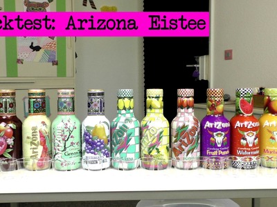 DIY Inspiration Snacktest: Arizona Eistee - Arizona Iced Tea Review - Eva & Kathi testen alle Sorten