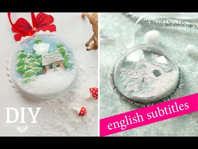DIY: Schneekugel Geschenkanhänger. How to make a snow globe as gift tag | Deko Kitchen