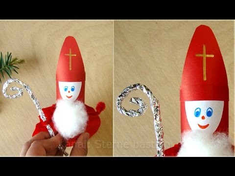 Nikolaus basteln - Weihnachtsbasteln - Weihnachtsmann - Upcycling