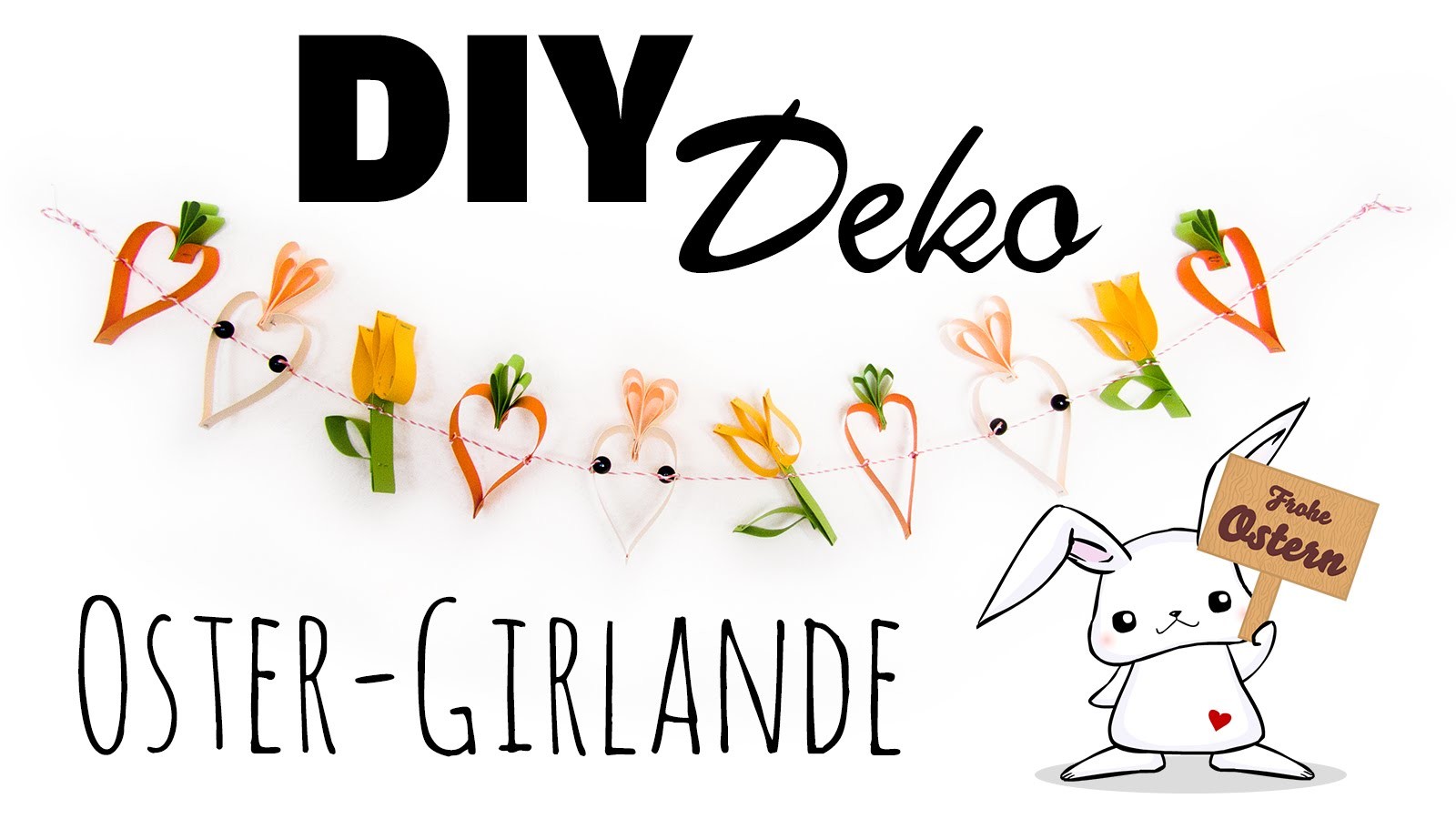 [Ostern #1] DIY Deko Girlande | Frühlings Wand-Dekoration