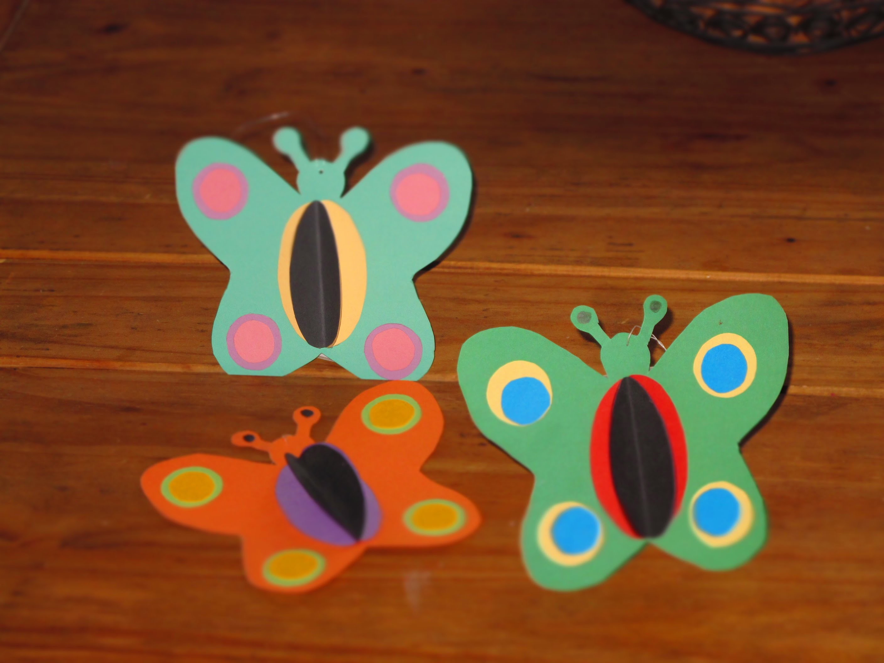 Schmetterlinge selber basteln, Deko für Kinder