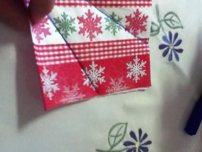 Steckhalter aus einer Serviette basteln