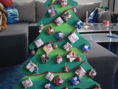 Bastelidee   Adventskalender "Weihnachtsbaum"